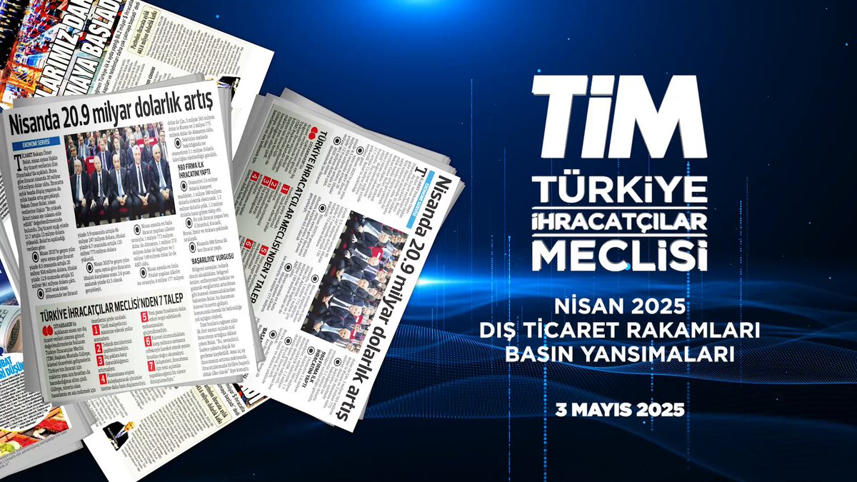 Türkiye İhracatçılar Meclisi Nisan Ayında 20.9 Milyar Dolarlık İhracat Gerçekleştirdi
