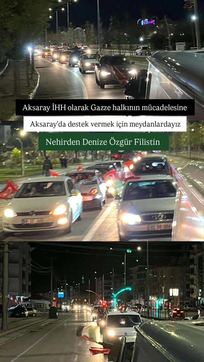 Aksaray İHH, Gazze'deki Duruma Karşı Tepkisini Sürdürüyor