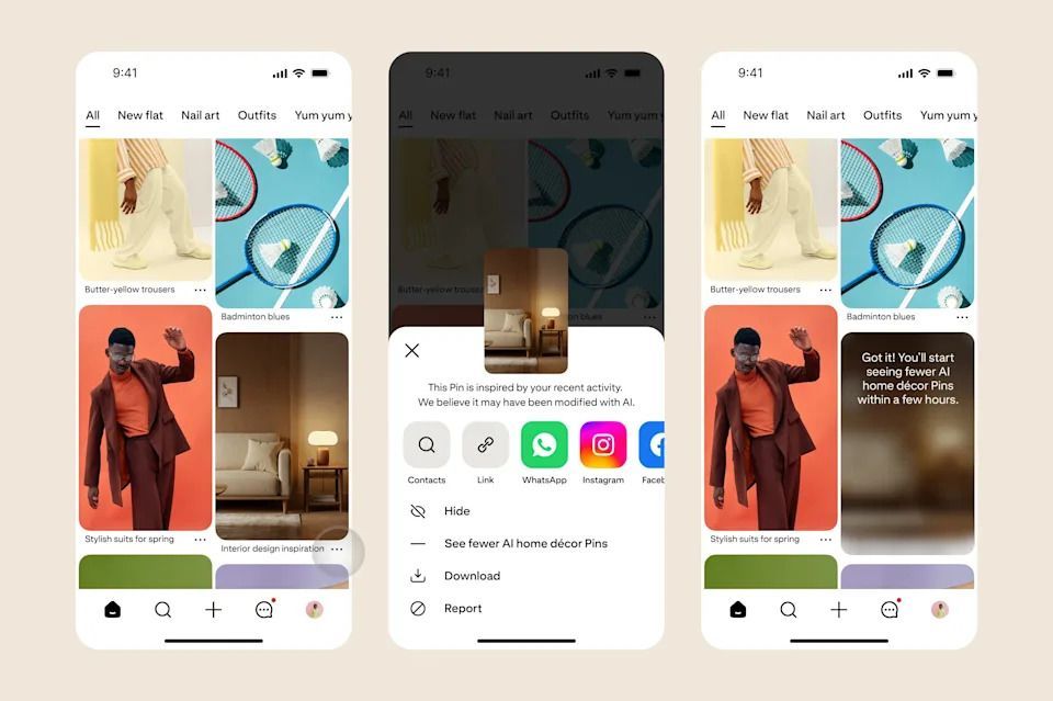 Pinterest, Yapay Zeka ile Oluşturulan İçerikleri Etiketlemeye Başlayacak
