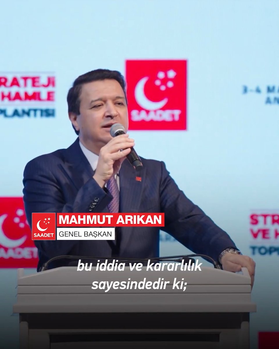 Saadet Partisi Milletvekili Arıkan: Milli Görüşçülüğün Ölçütü Saadet Partisi Üyeliğidir