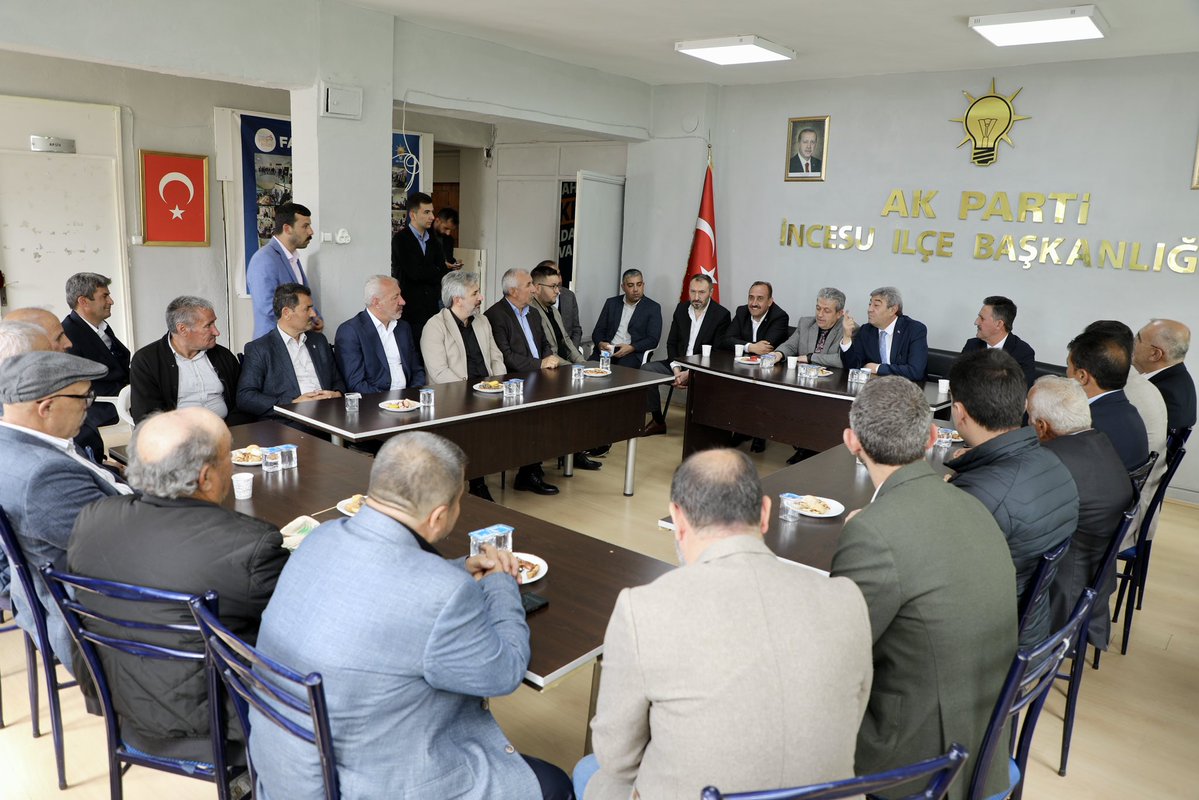 İncesu Belediye Başkanı, AK Parti Delegasyonu ile İlçe Başkanlığını Ziyaret Etti