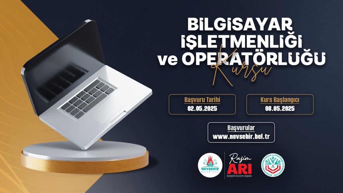 Nevşehir Belediyesi, Bilgisayar İşletmenliği ve Operatörlüğü Kursu Başlatıyor