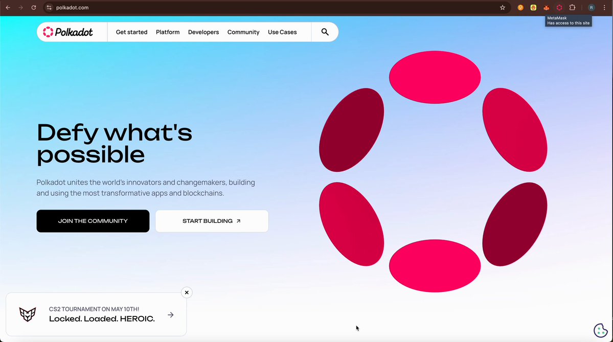 Polkadot Ekosistemi Genişliyor: Chrome Uzantısı Yakında Kullanımda