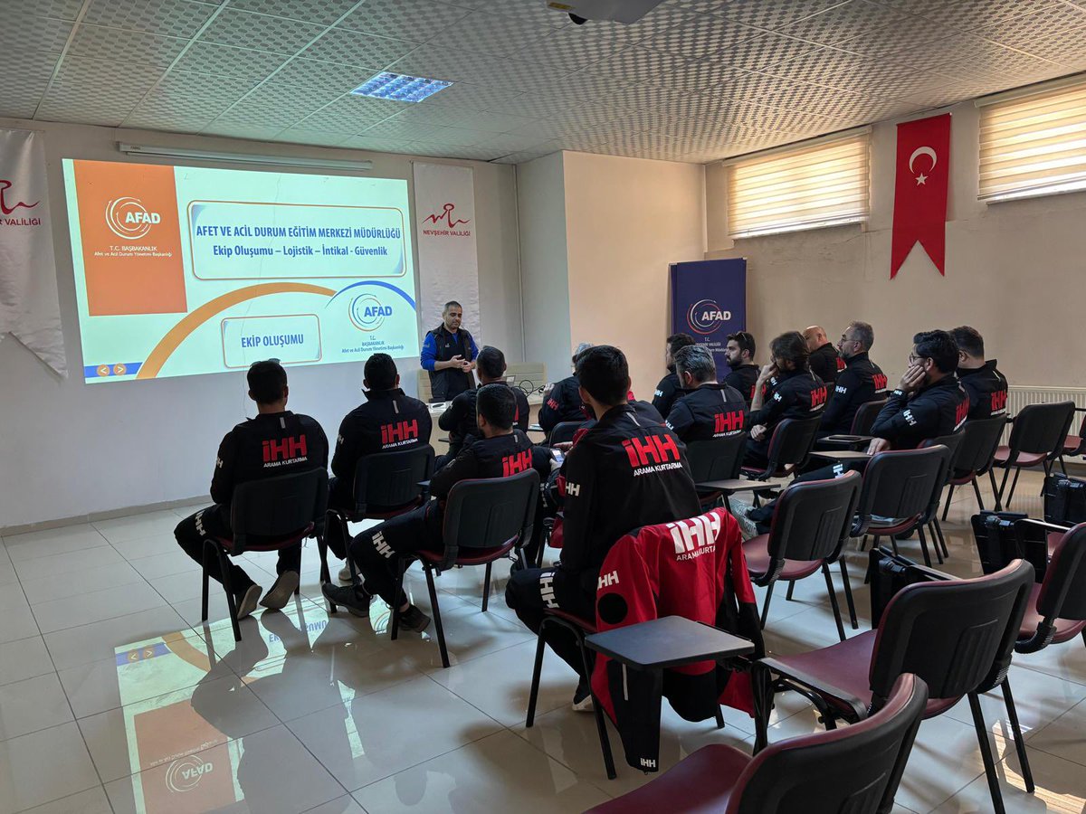 Nevşehir'de İHH Arama Kurtarma Ekibi, Akreditasyon Sınavı Öncesi Eğitim Aldı