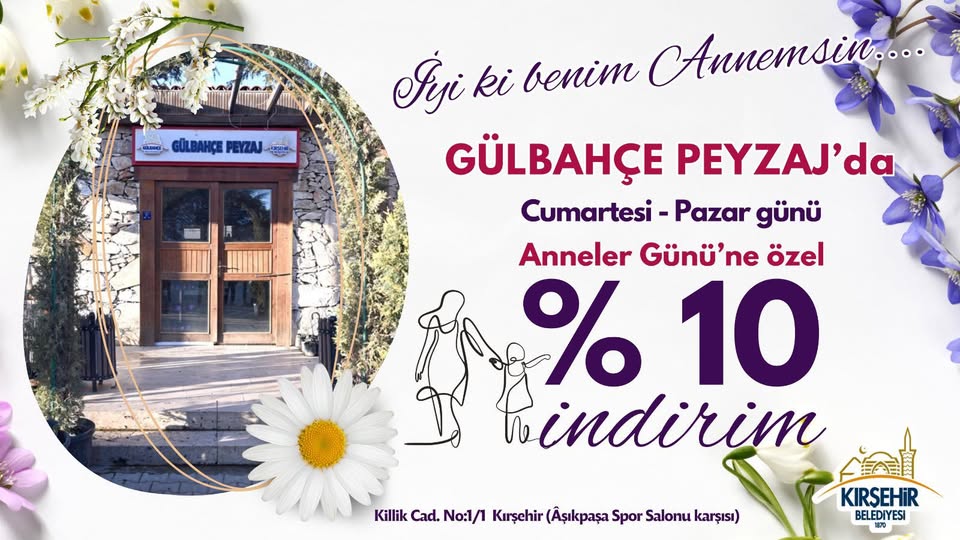 Kırşehir Belediyesi, Anneler Günü'nde Gülbahçe'ye Özel Peyzaj Düzenlemesi
