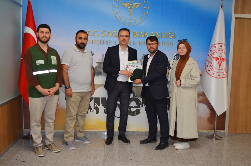 Yeşilay Kırşehir Şubesi, İl Sağlık Müdürlüğünü Ziyaret Etti