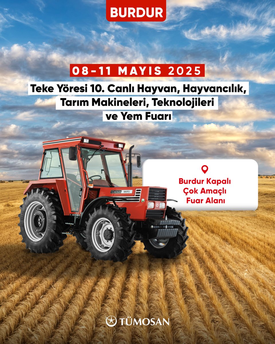 TÜMOSAN, Burdur'daki Tarım Fuarında Boy Gösteriyor