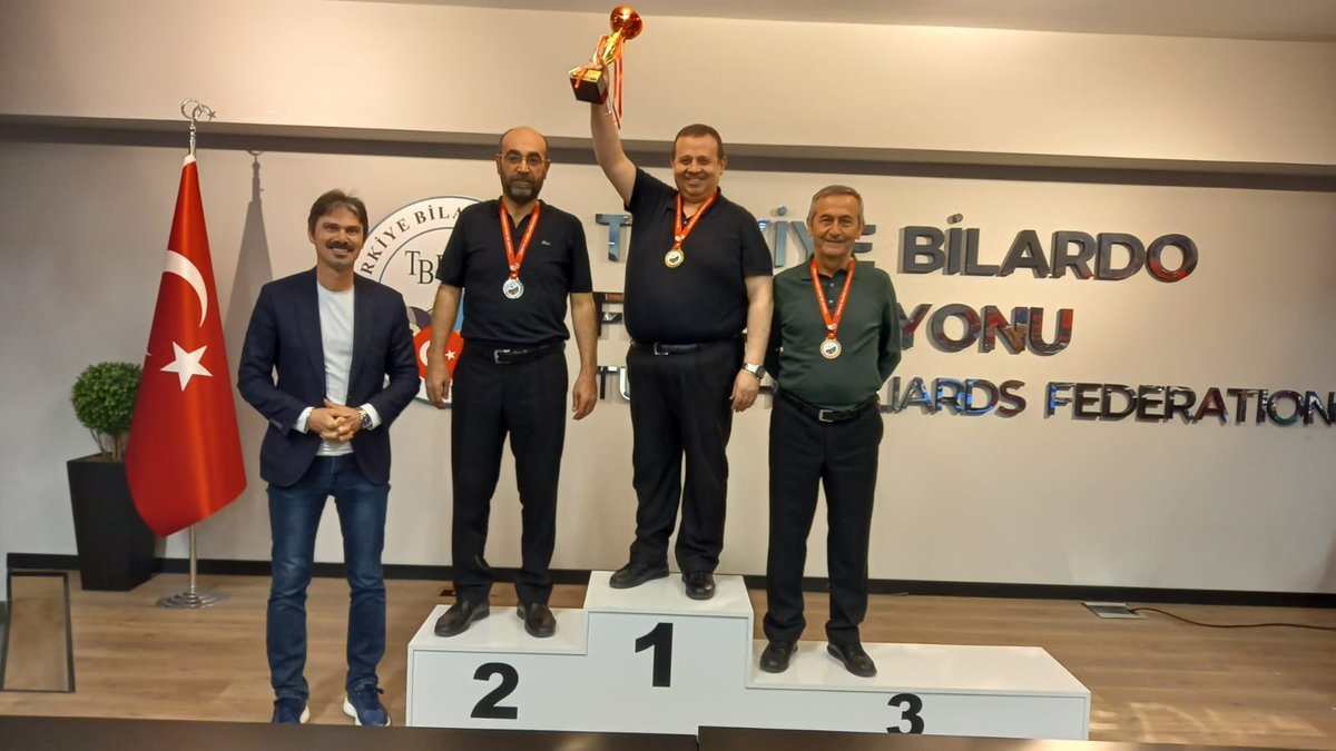 Mehmet Bahçeci, Veteranlar Türkiye 3 Bant Bilardo Şampiyonası 1. Etapta Zafere Ulaştı