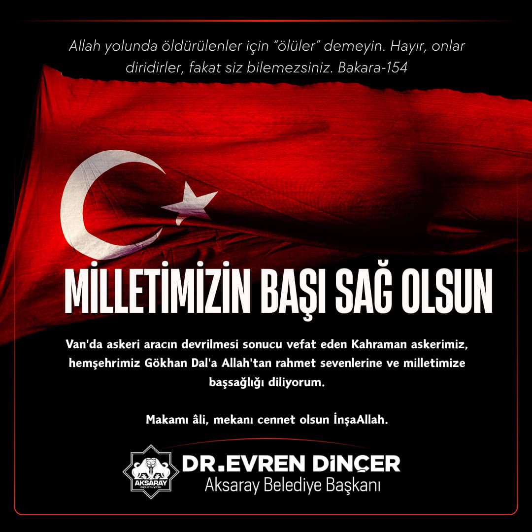 Aksaraylı Asker Gökhan Dal, Van'da Şehit Oldu
