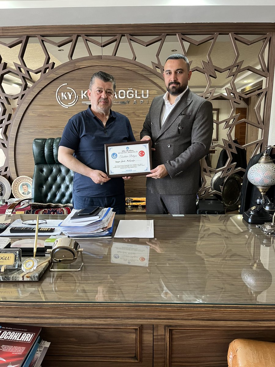Nevşehir Ülkü Ocakları, Destekçilerine Teşekkür Plaketi Takdim Etti