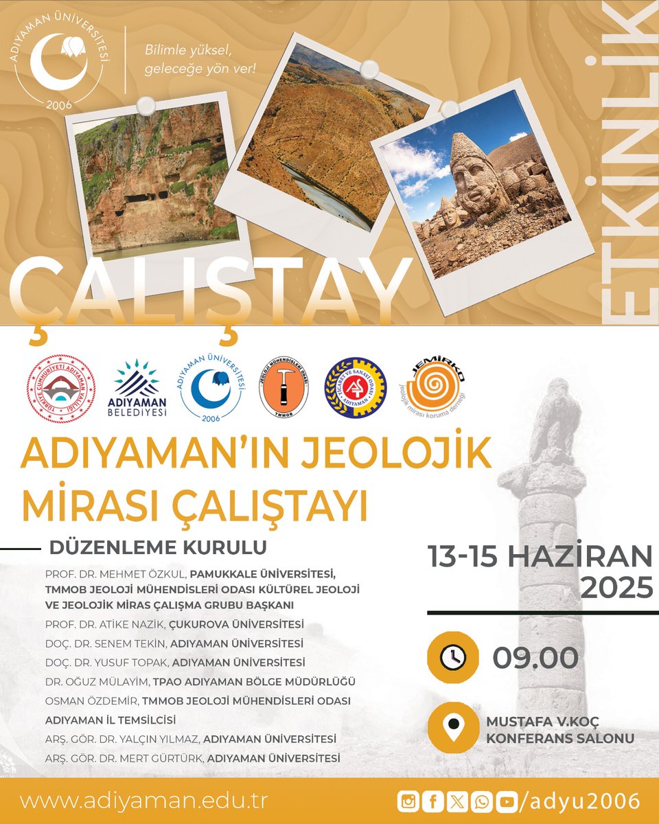 Adıyaman'da Jeolojik Mirası Koruma Çalıştayı Planlandı