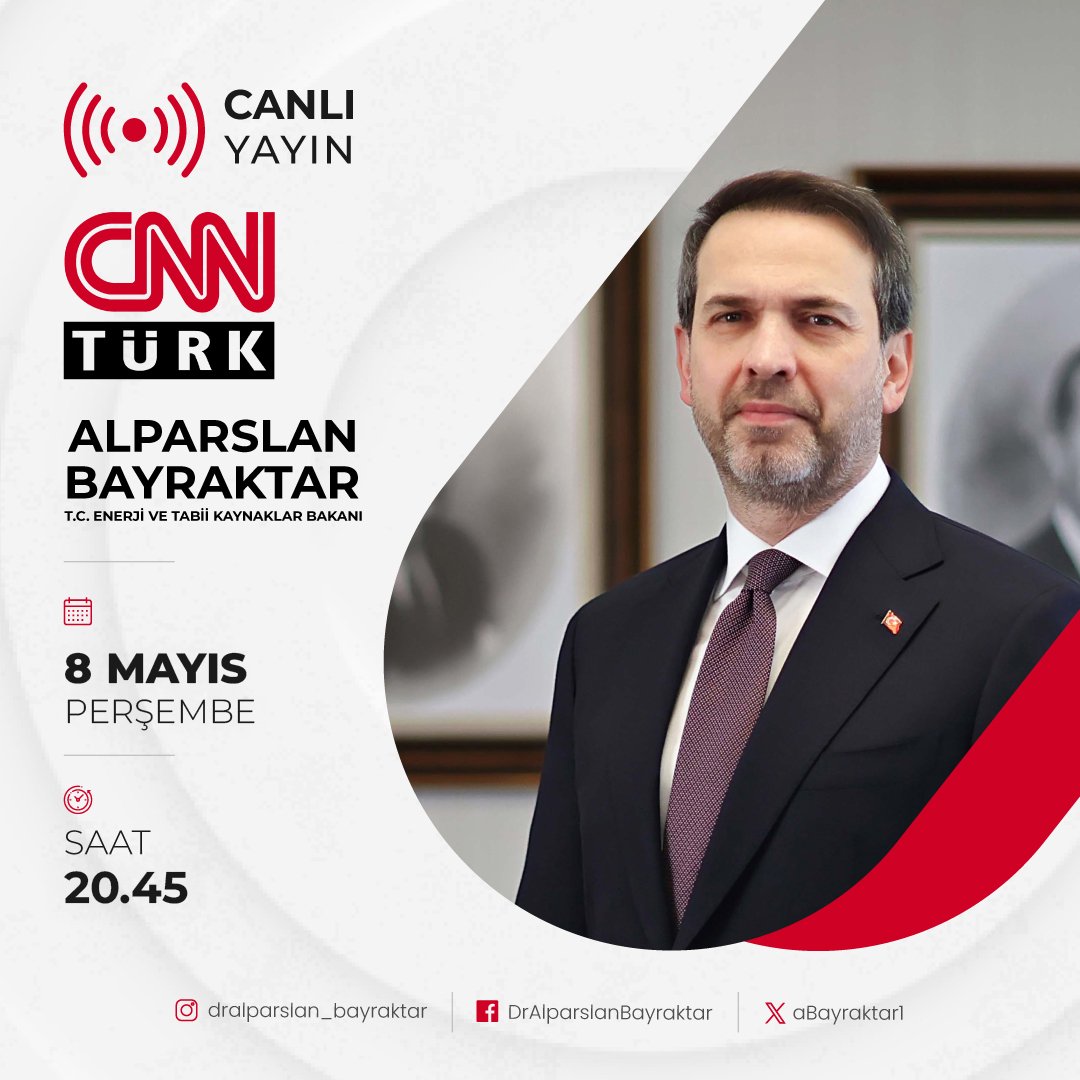 Enerji Bakanı Bayraktar, CNN TÜRK'te 