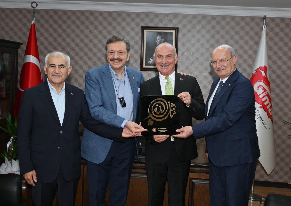 TOBB Başkanı Hisarcıklıoğlu, Gimat Yönetim Kurulu Başkanını Ziyaret Etti