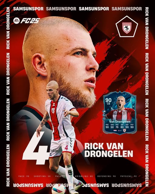 Samsunspor'un Rick van Drongelen'i FC 25'te Sezonun Takımı'na Seçildi