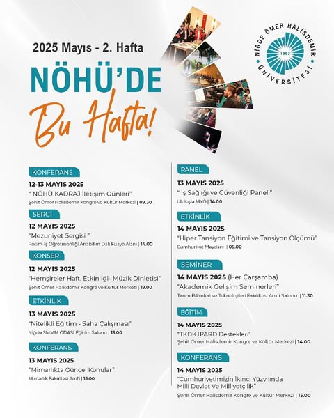 Niğde Ömer Halisdemir Üniversitesi, Zengin Etkinlik Takvimiyle Öğrencilere ve Hemşehrilere Hitap Ediyor