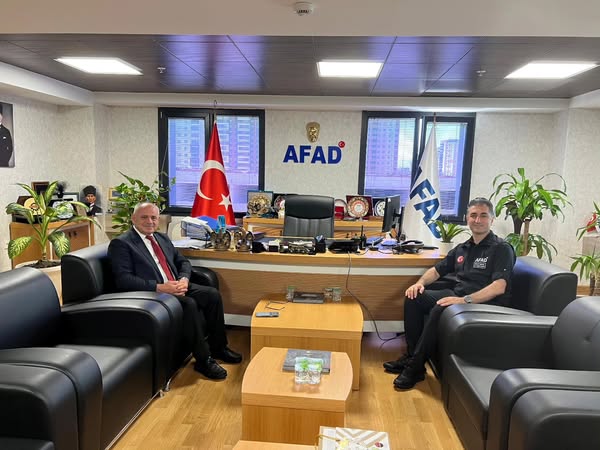 Yahyalı Belediye Başkanı, AFAD Kayseri İl Müdürüne Ziyarette Bulundu