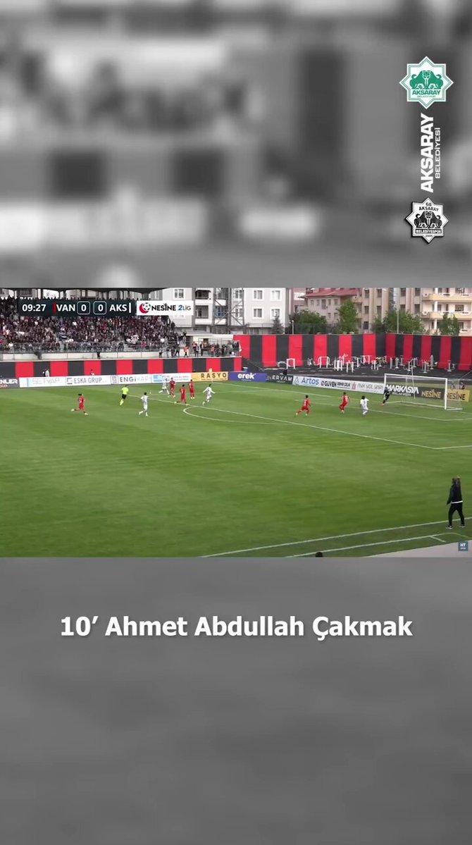 Aksaray Belediyesi Futbol Takımı, Play-Off İlk Maçında Vanspor'la Berabere Kalıp Avantajı Elde Etti