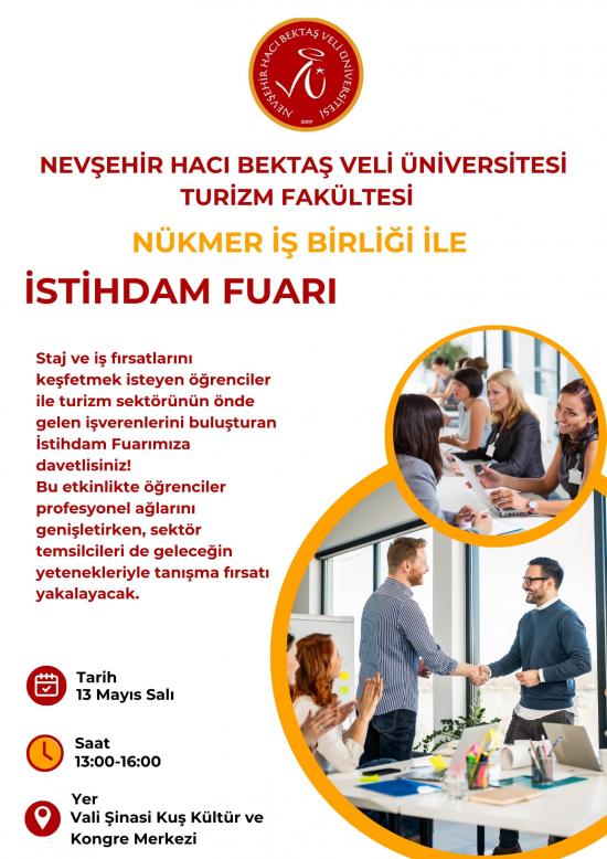 Nevşehir'de İş Arama Fırsatı: NEVÜ ve NÜKMER İş Birliğiyle İş Fuarı Düzenleniyor