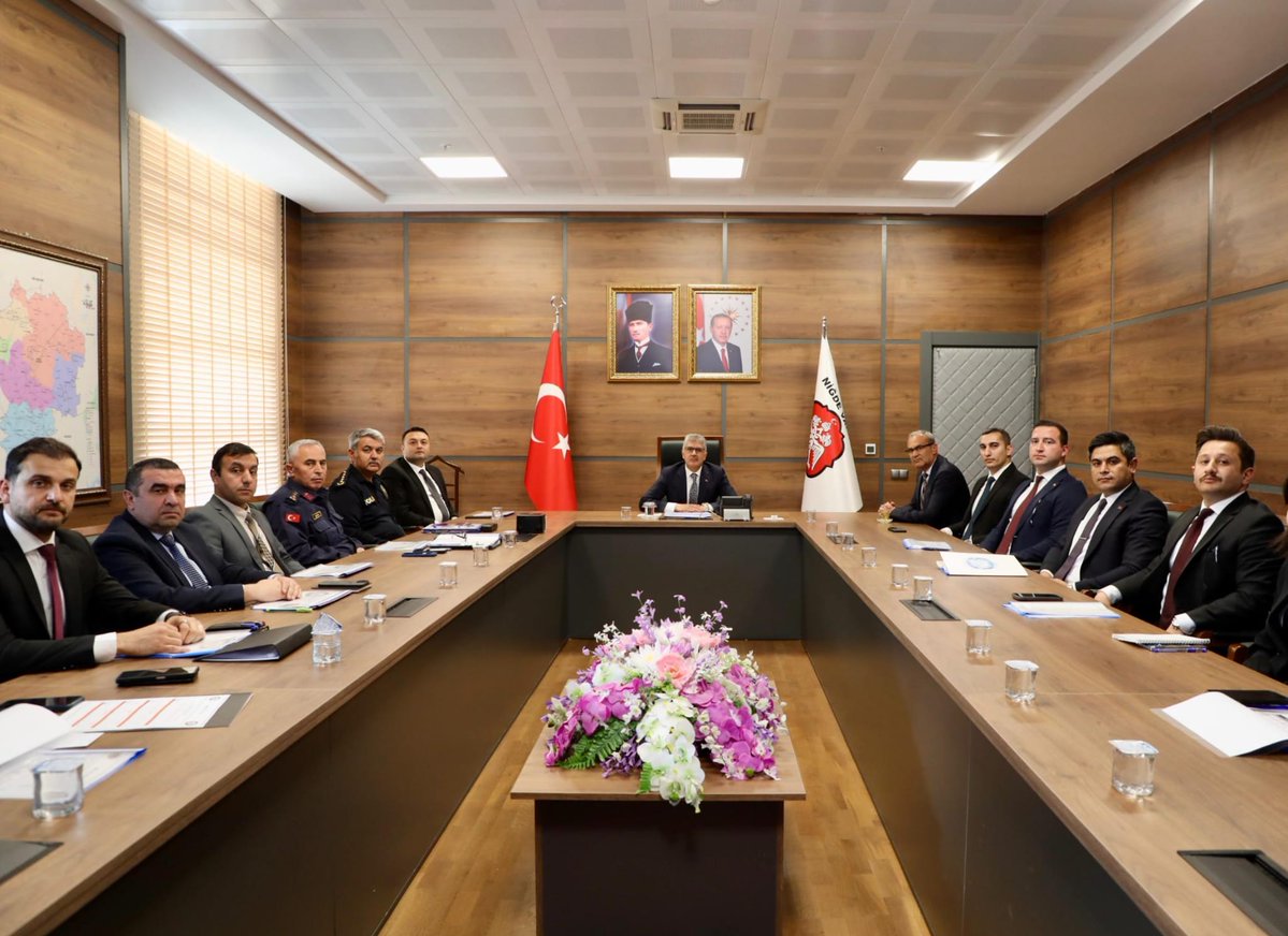 Niğde'de Güvenlik Toplantısı: Alınan Tedbirler Gözden Geçirildi
