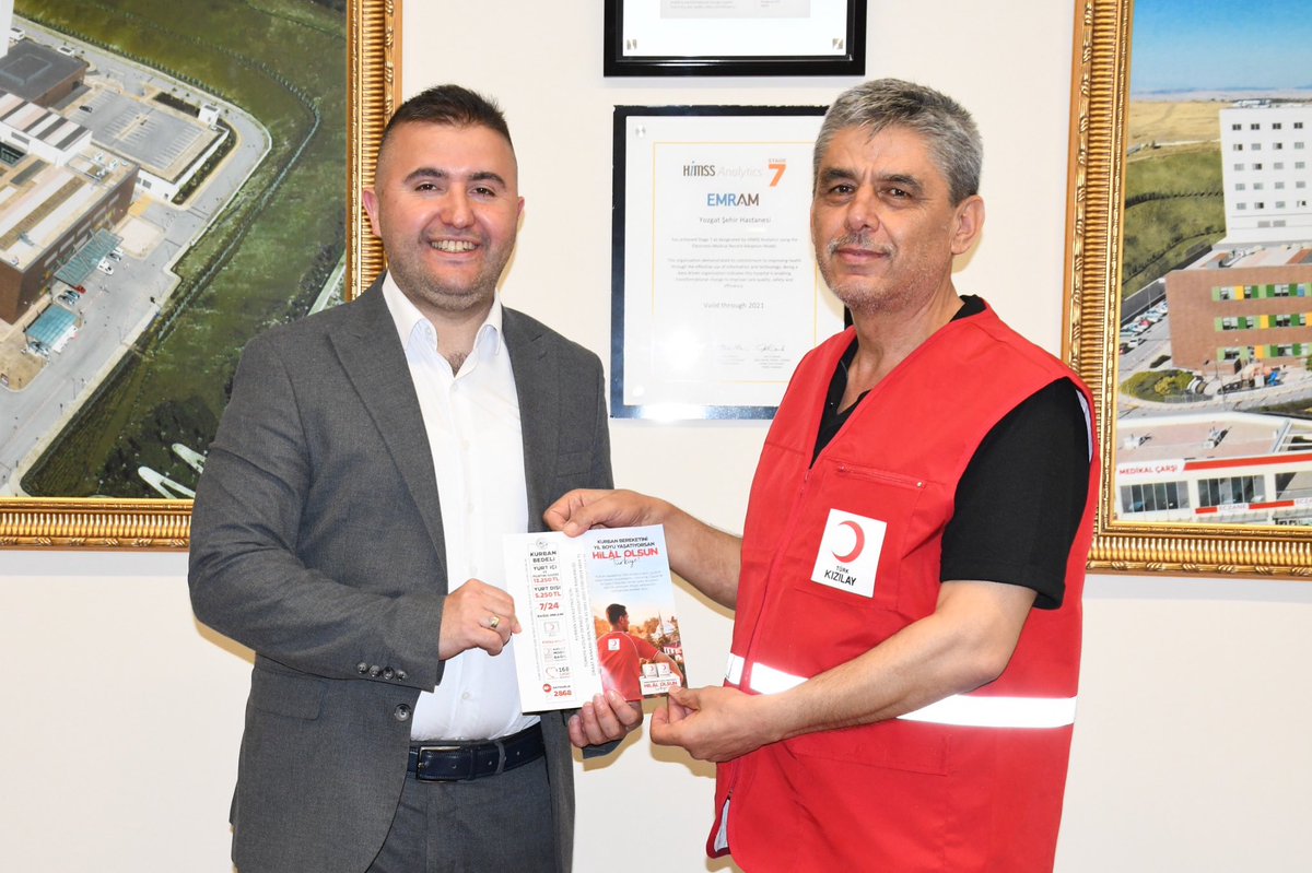 Kızılay Yozgat Şube Başkanı, Yozgat Şehir Hastanesi Başhekimini Ziyaret Etti