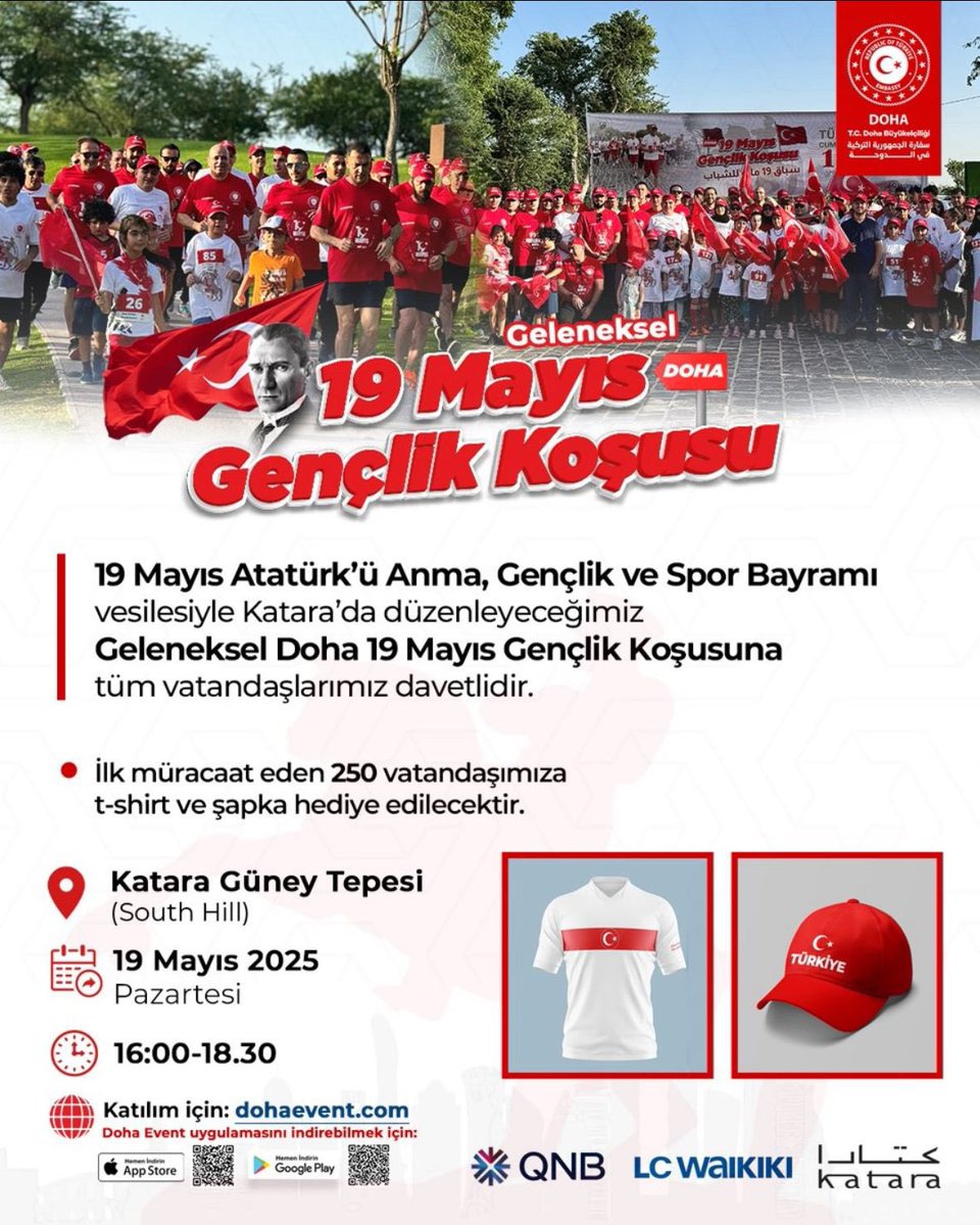Doha'da 19 Mayıs Gençlik Koşusu Düzenlenecek