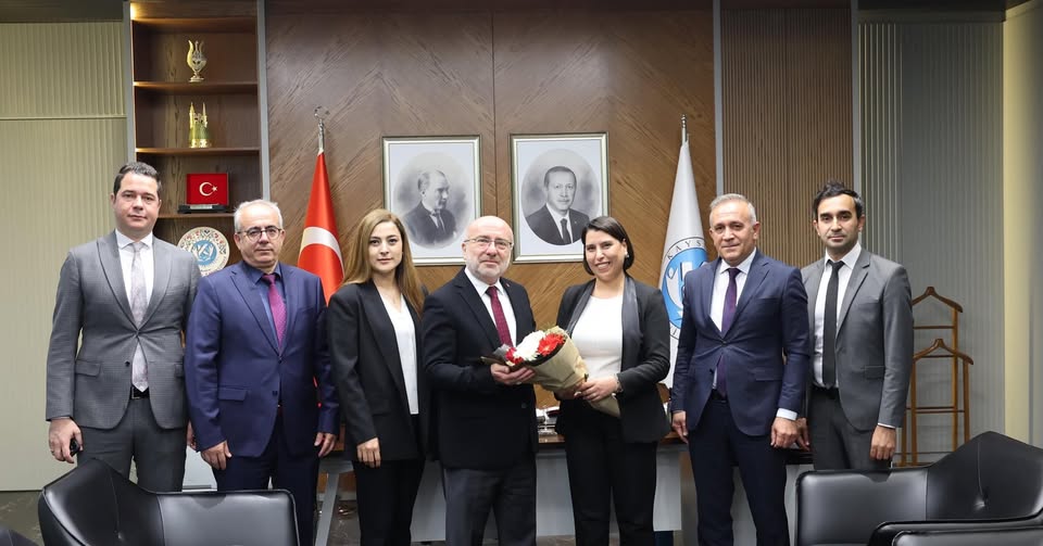SGK İl Müdürü, Kayseri Üniversitesi Rektörünü Ziyaret Etti