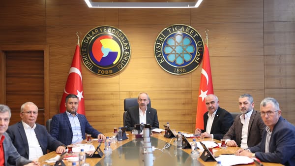 Kayseri Ticaret Odası Yönetim Kurulu Toplantısı Yapıldı