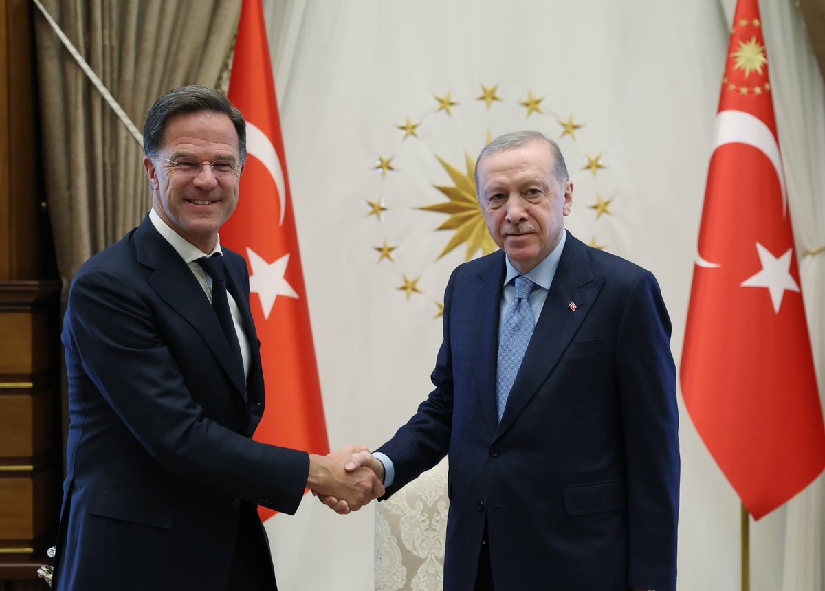 Erdoğan, NATO Genel Sekreteri Rutte ile Külliye'de Buluştu