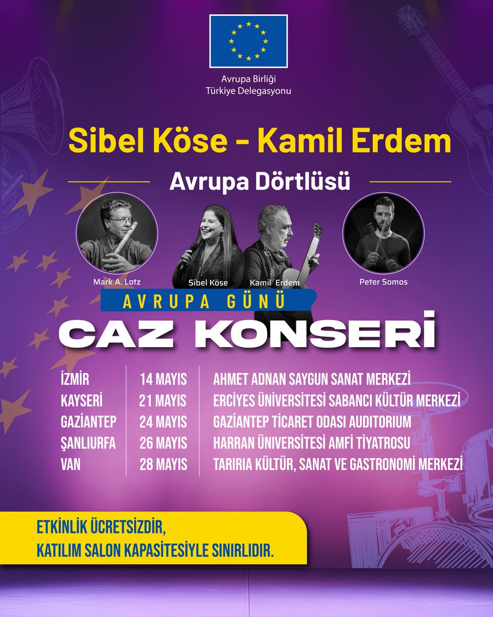 Avrupa Birliği Türkiye Delegasyonu, Avrupa Günü Etkinliği kapsamında Konser Dizisi Başlattı