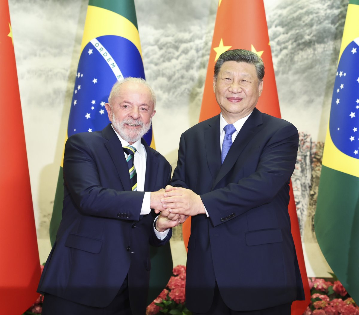 Çin Devlet Başkanı Xi Jinping, Brezilya Devlet Başkanı Lula da Silva ile Görüşüyor