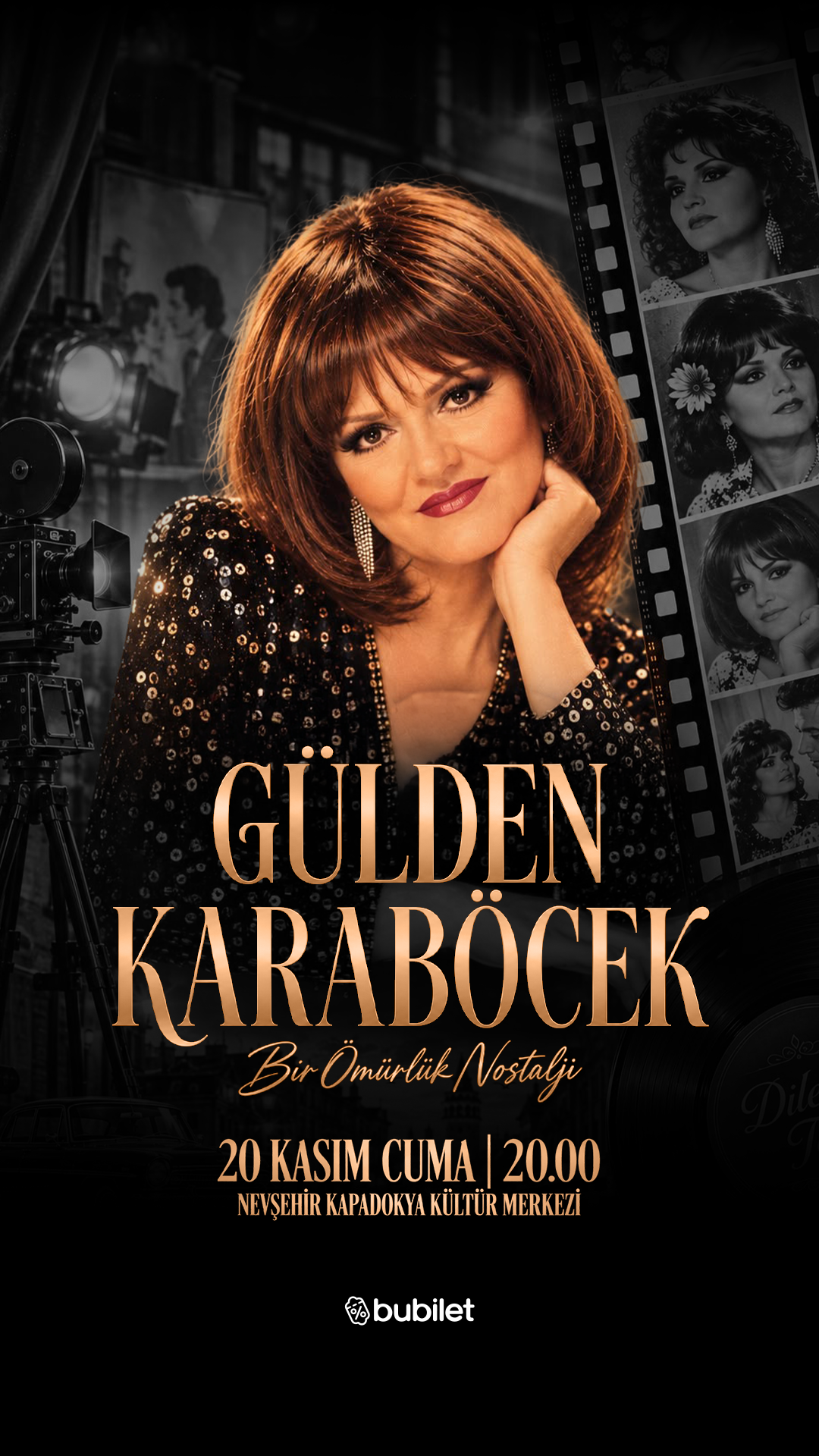 GÜLDEN KARABÖCEK “BİR ÖMÜRLÜK NOSTALJİ” KONSERİNE NEVŞEHİR'DE SAHNE ALIYOR