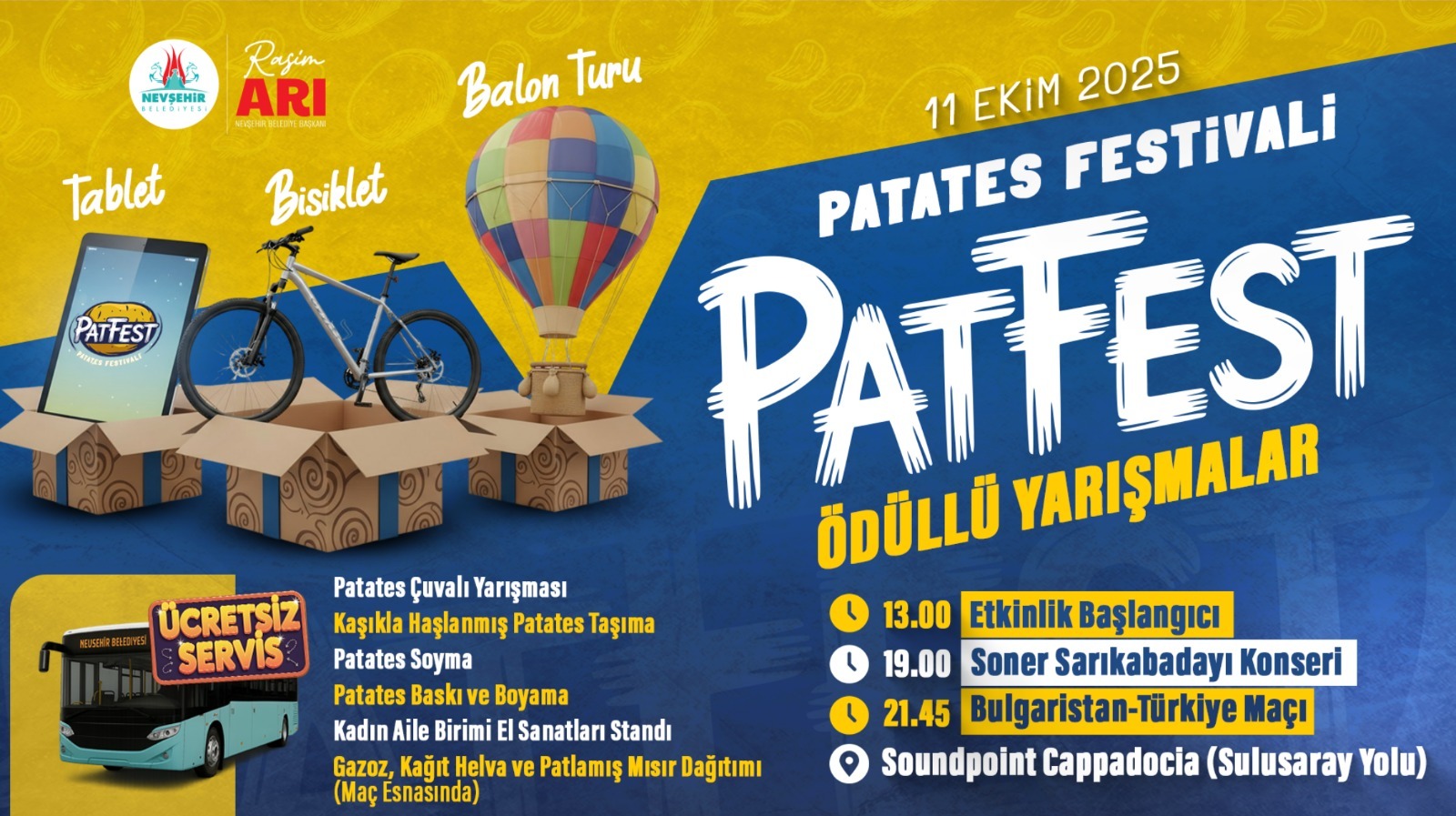 Patatesin Kalbi Nevşehir’de Patates Festivali