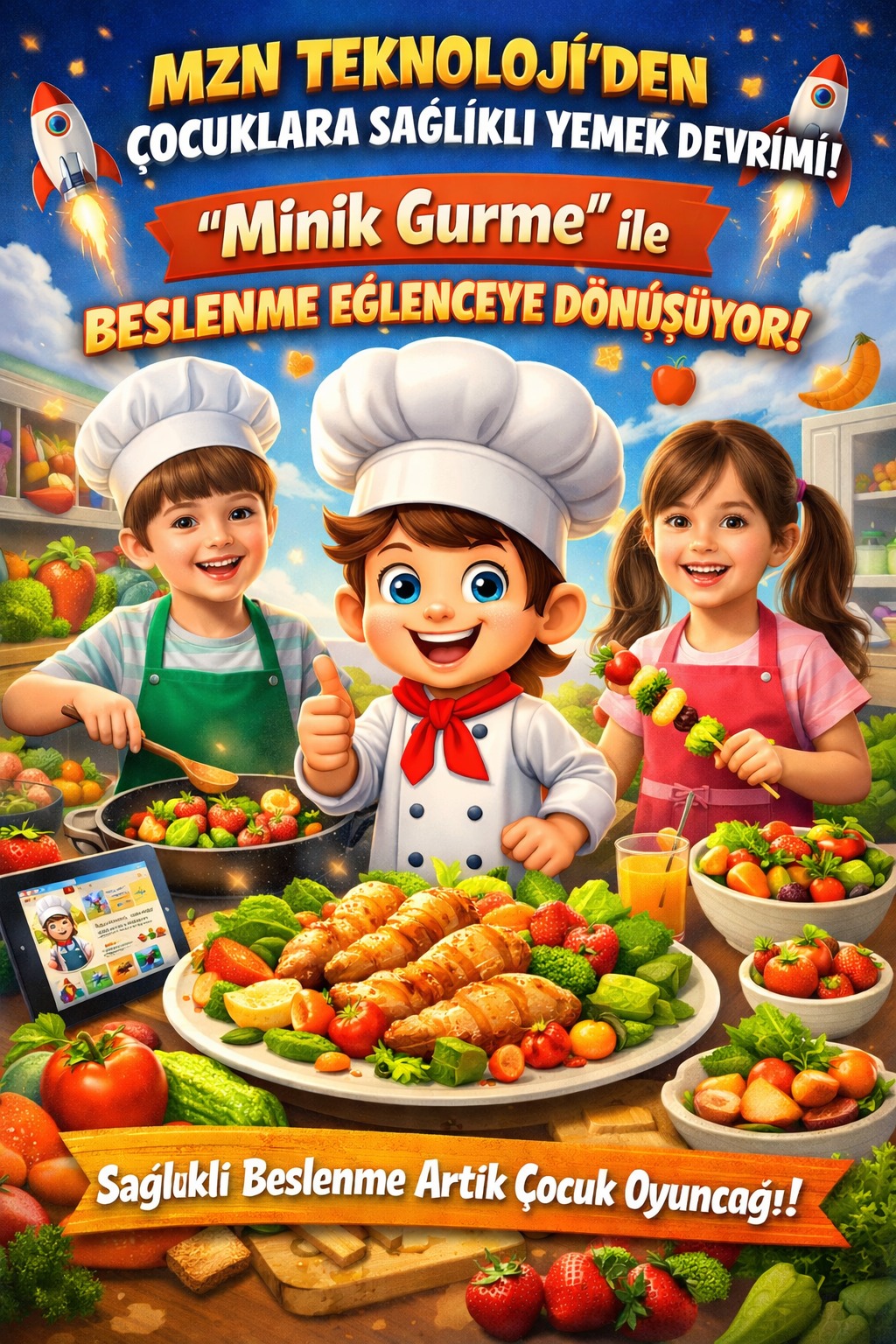  Mzn Teknoloji’den Dijital Nesle Sağlıklı Tabaklar