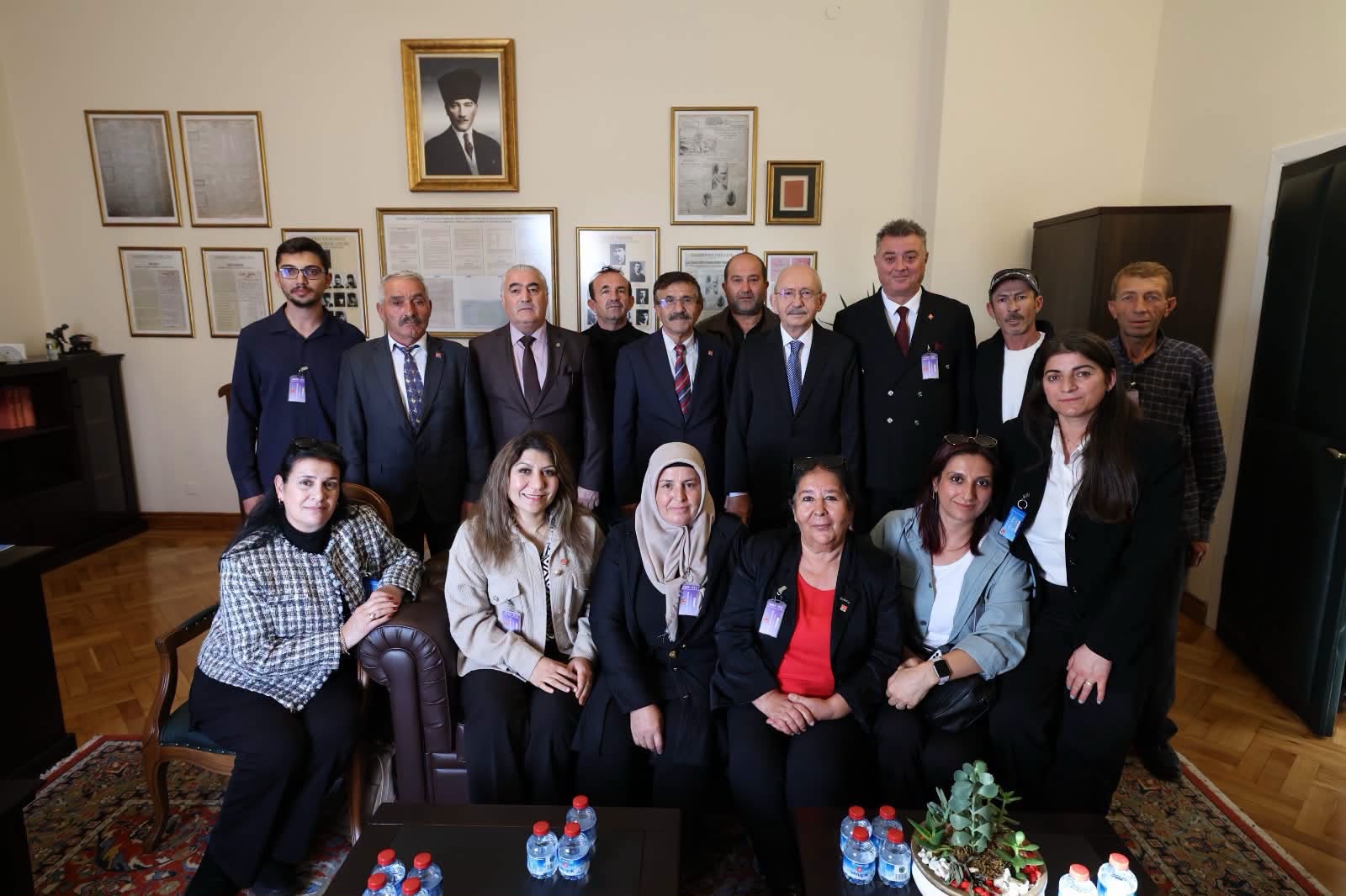 CHP NEVŞEHİR HEYETİ KEMAL KILIÇDAROĞLU’NU TBMM'DE ZİYARET ETTİ