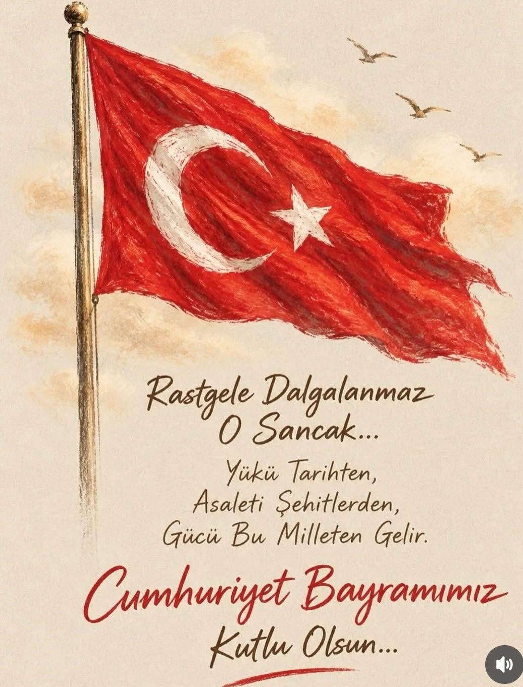 CUMHURİYET BAYRAMIMIZ KUTLU OLSUN